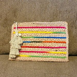 Straw Clutch Handbag